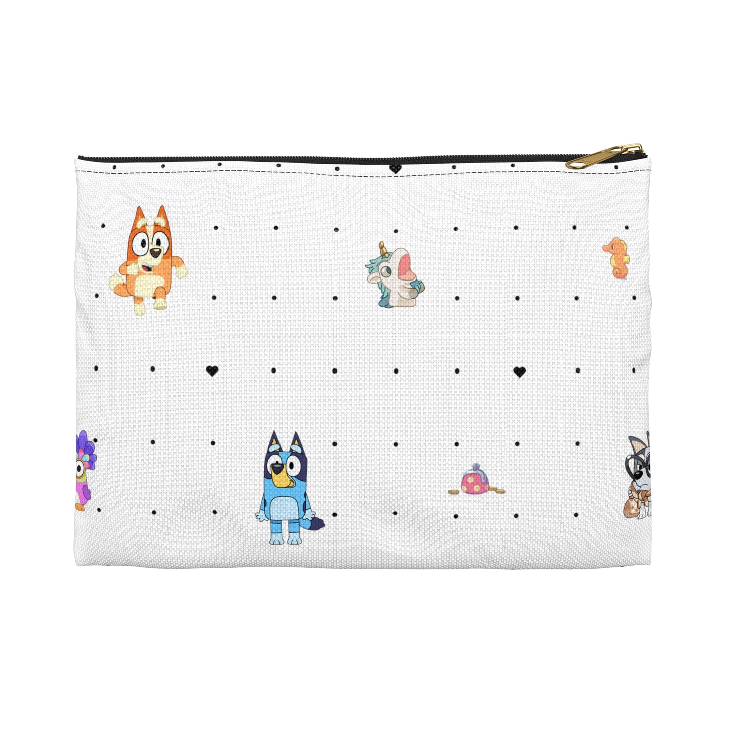 Chic Bingo Bluey Travel Case, Bluey Accessory Pouch, Bingo Make Up Bag, Bingo and Bluey Back To School Pouch