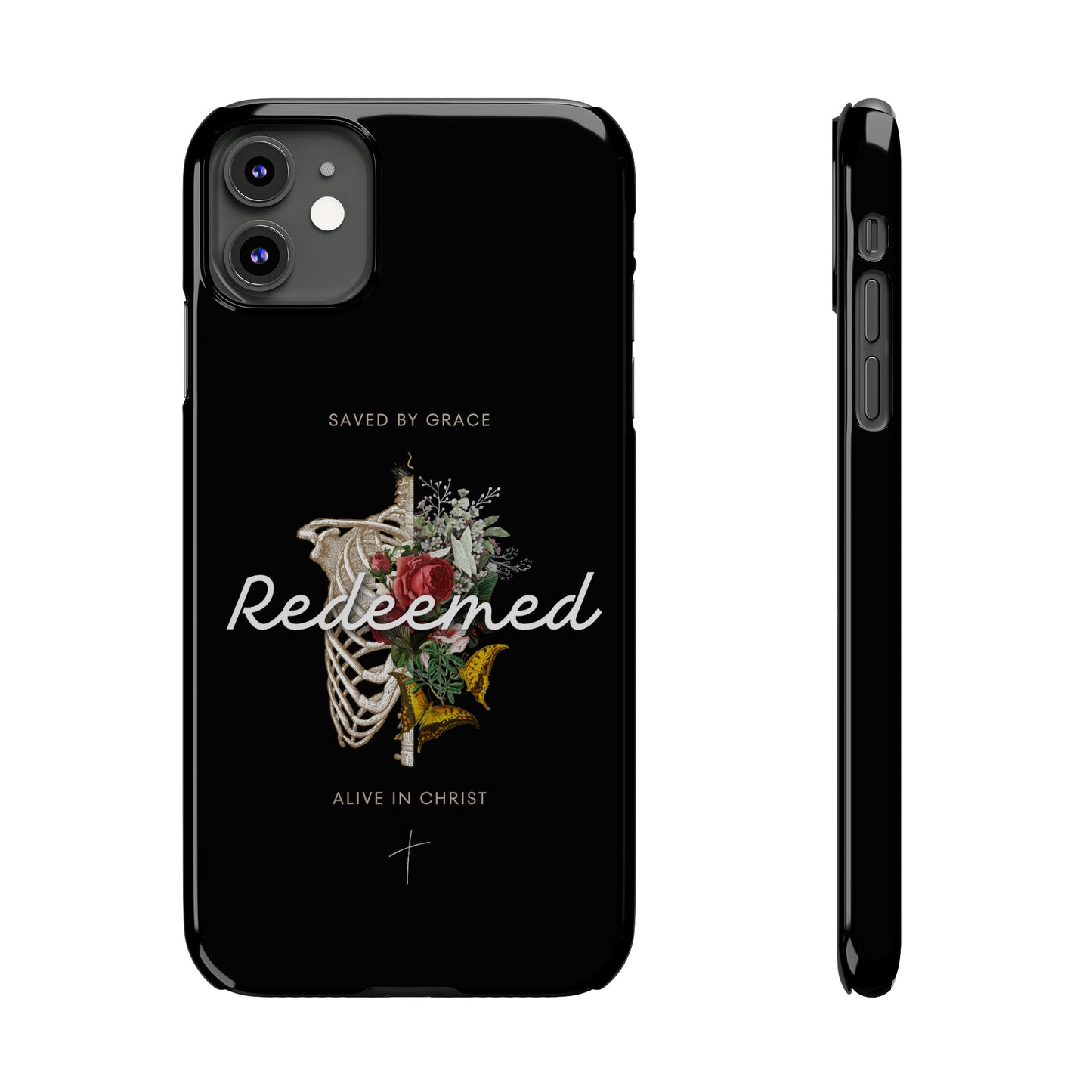 Bible Verses Phone Case Minimalist, Christian Aesthetic iPhone Cases, Redeemed Jesus Phone Case, Vintage Tattoo Style