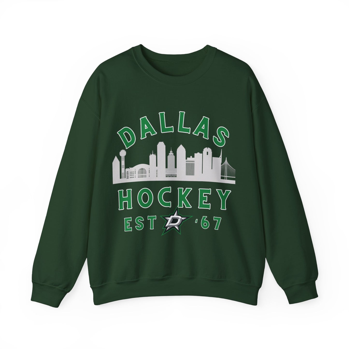 Dallas Stars Sweatshirt - Dallas Hockey Sweatshirt - Retro Dallas Hockey Crewneck - Ice Hockey Sweatshirt - Vintage Dallas Sweatshirt Playoff Gear