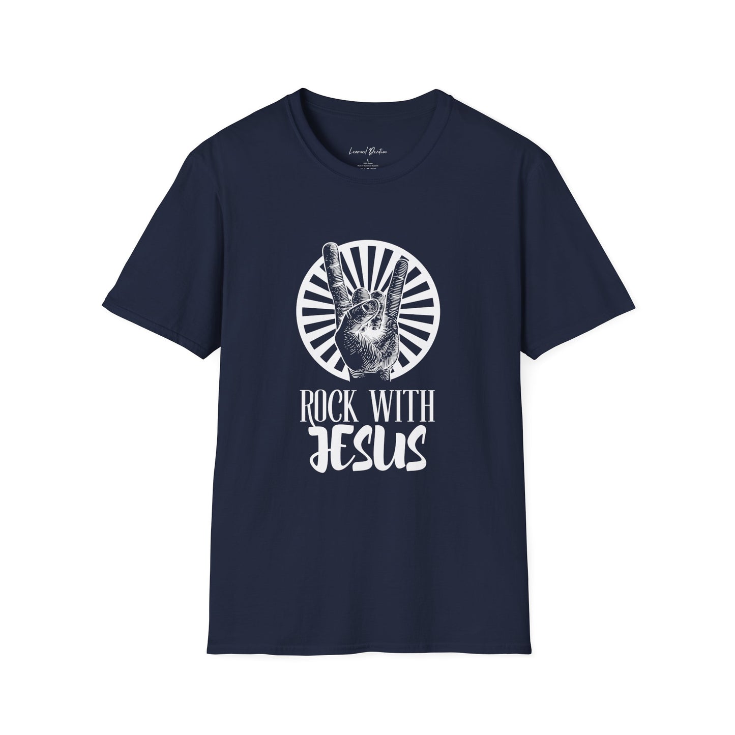 Rock With Jesus Tee, Boho Christian Shirts, Christian T Shirts, Jesus Shirt, Love Like Jesus, Christian Apparel, Jesus Apparel