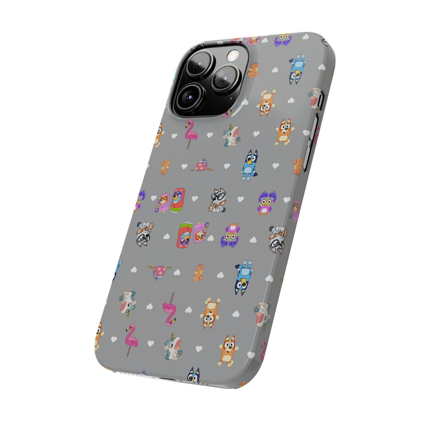 Chicc Bluey and Bingo Phonecase, iPhone Bluey Characters, Muffin Grannies Unicorse Phone Case