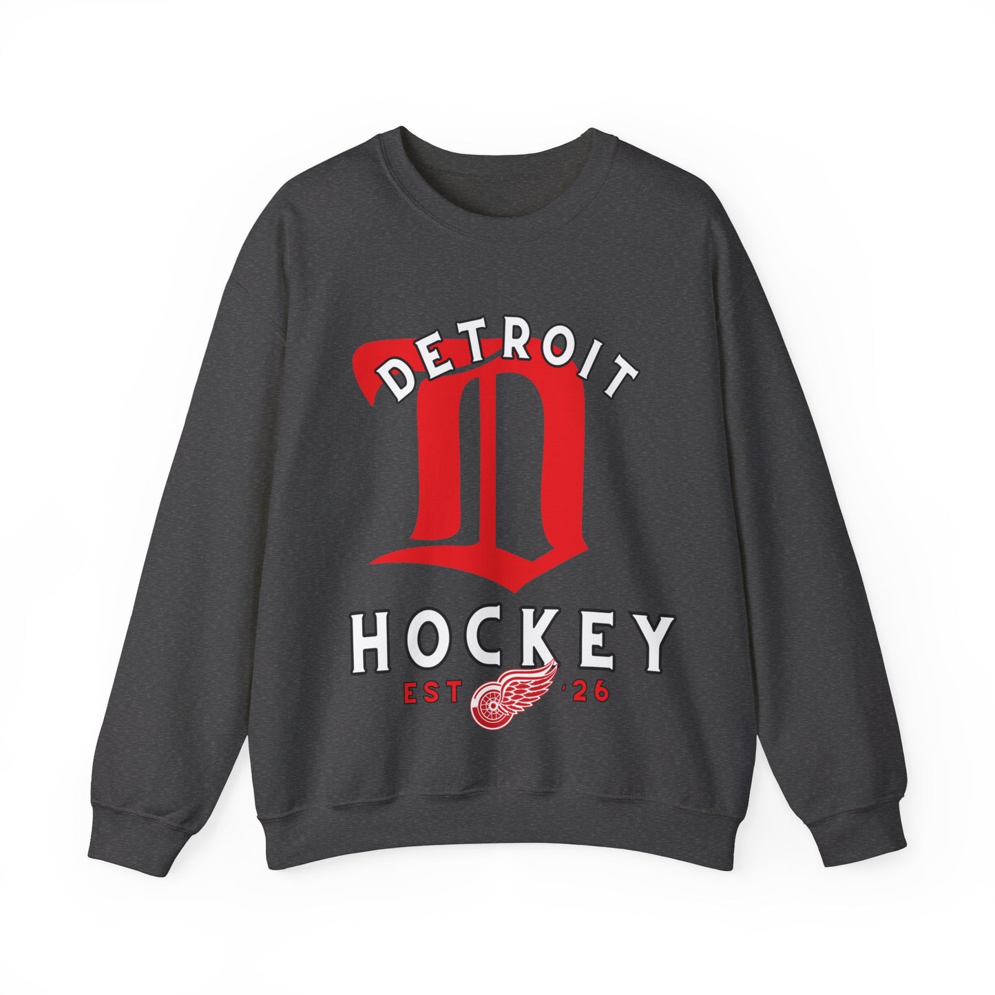 Detroit Red Wings Hockey Sweatshirt, Detroit Hockey Shirt, Red Wings Retro Hockey Sweatshirt, Detroit Fan Gear, NHL Hoodie