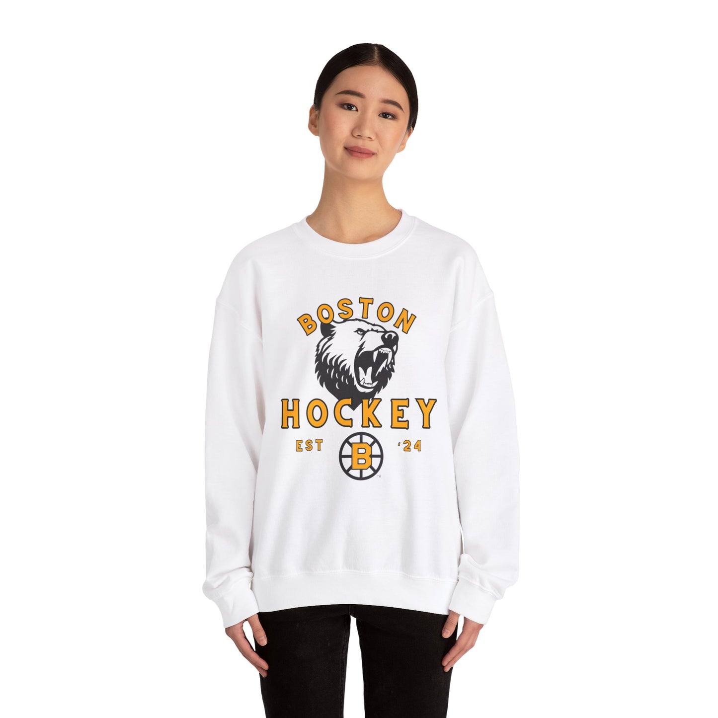 Custom Bruins/ Cancer Awareness Support Sweater