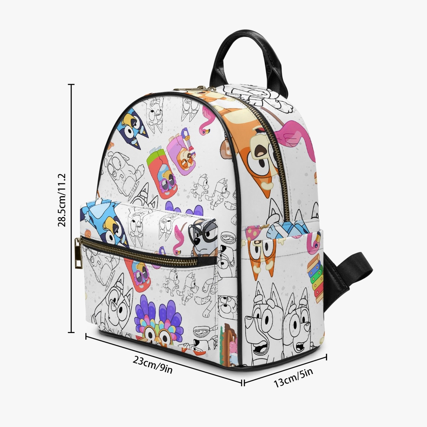 Bluey Bingo Grannies All Over Printed PU Backpack Chattermax Unicorse