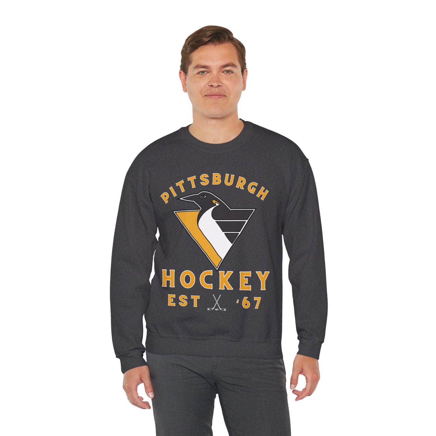 Penguins Hockey Sweatshirt, Pittsburgh Hockey Shirt, Penguins Retro Hockey Sweatshirt, Throwback Penguins Gear, NHL Hoodie