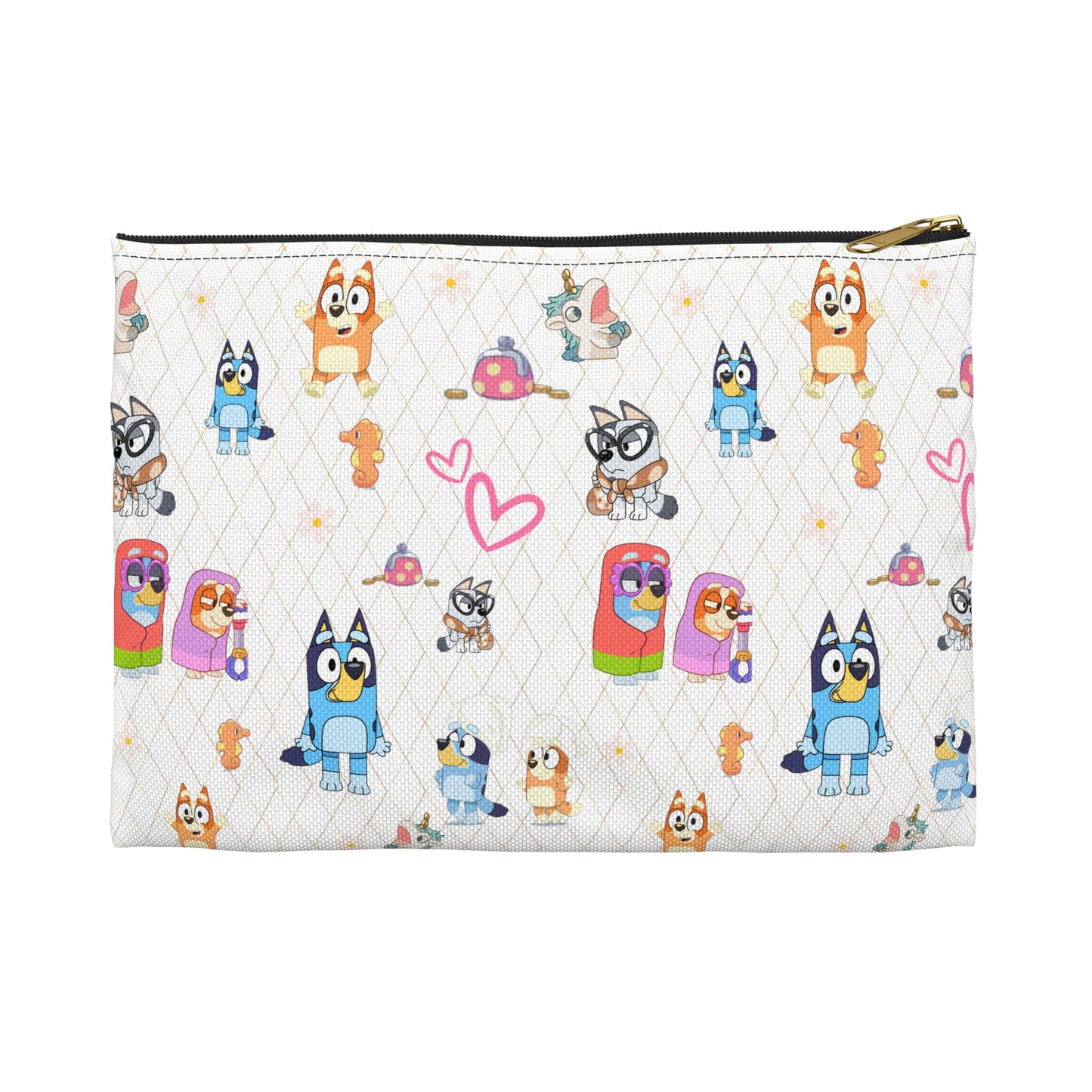 Bluey Travel Case, Bluey Accessory Pouch, Bingo Make Up Bag, Bingo and Bluey Back To School Pouch