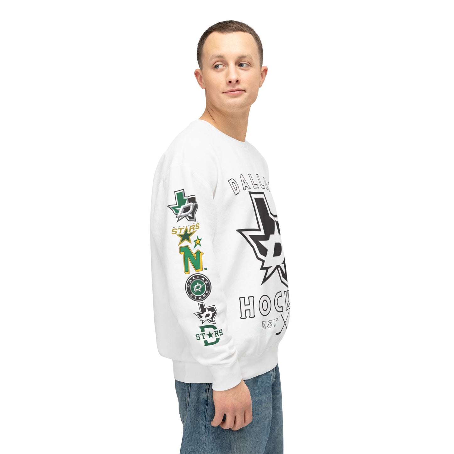 Dallas Stars Hockey Stanley Cup Playoffs Crewneck Tee Sweatshirt Stars Hockey Gear