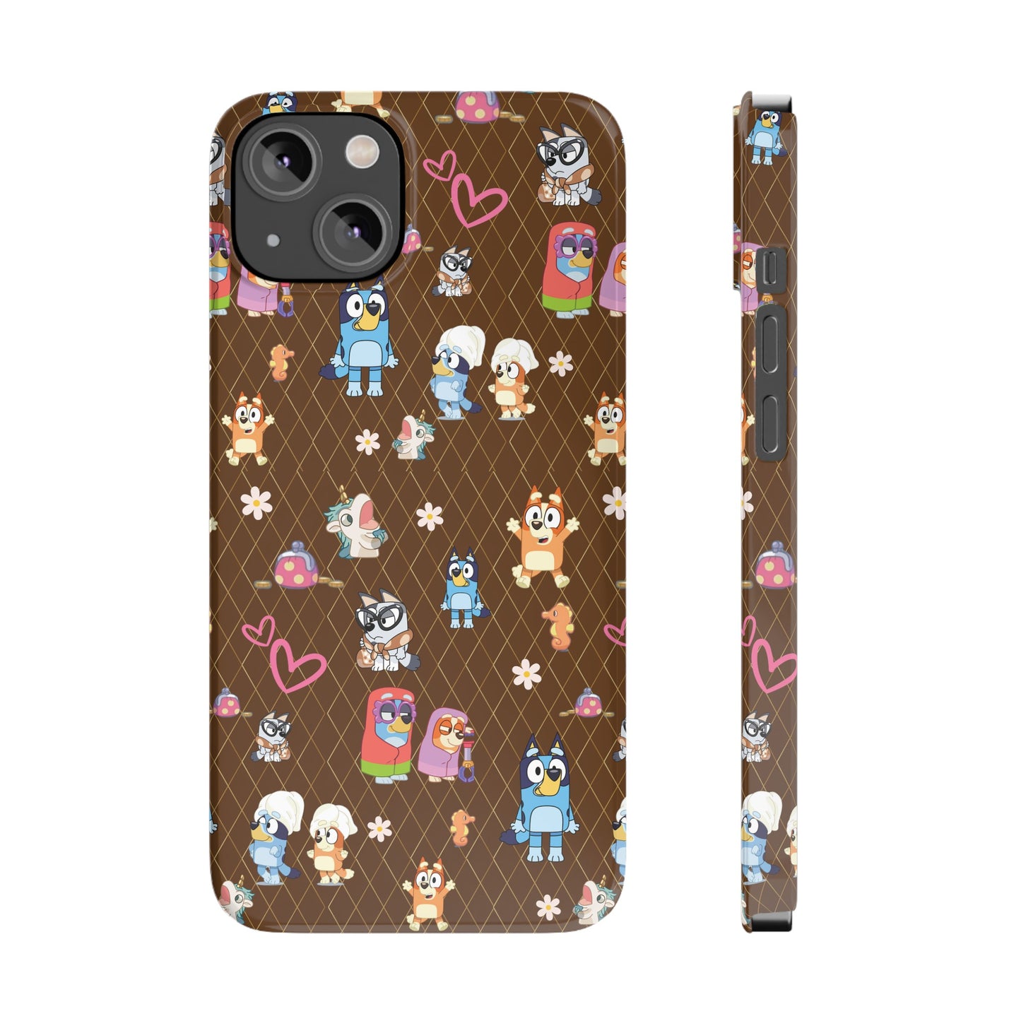 Copy of  Bluey Bingo Phone Case, iPhone Bluey Characters, Muffin Grannies Beach Phone Case