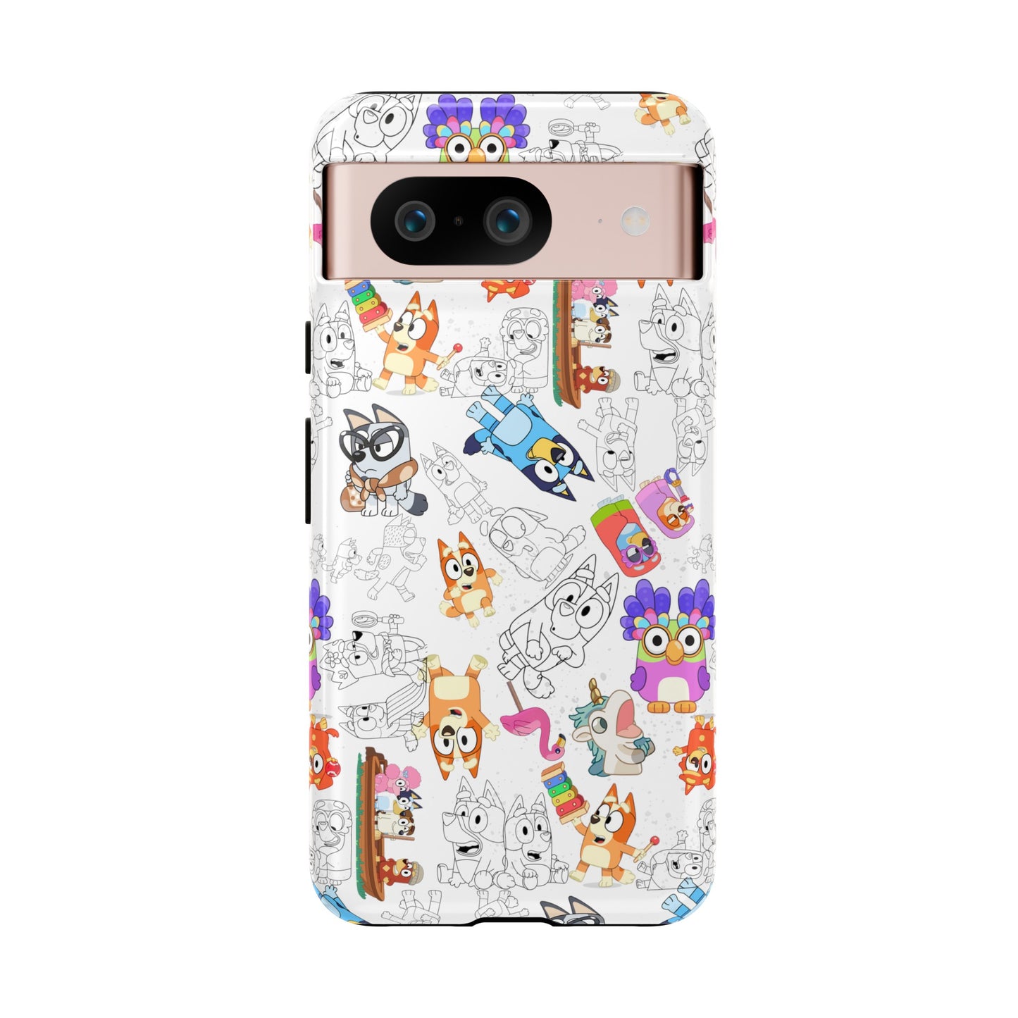 Bluey Muffin Bingo Phone Case Android Janet and Rita Grannies Grouchy Granny Unicorse