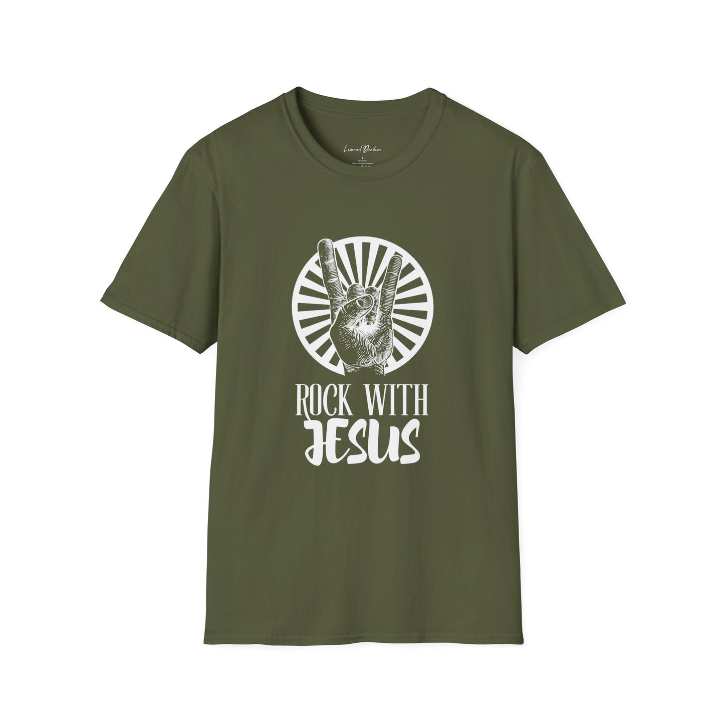 Rock With Jesus Tee, Boho Christian Shirts, Christian T Shirts, Jesus Shirt, Love Like Jesus, Christian Apparel, Jesus Apparel