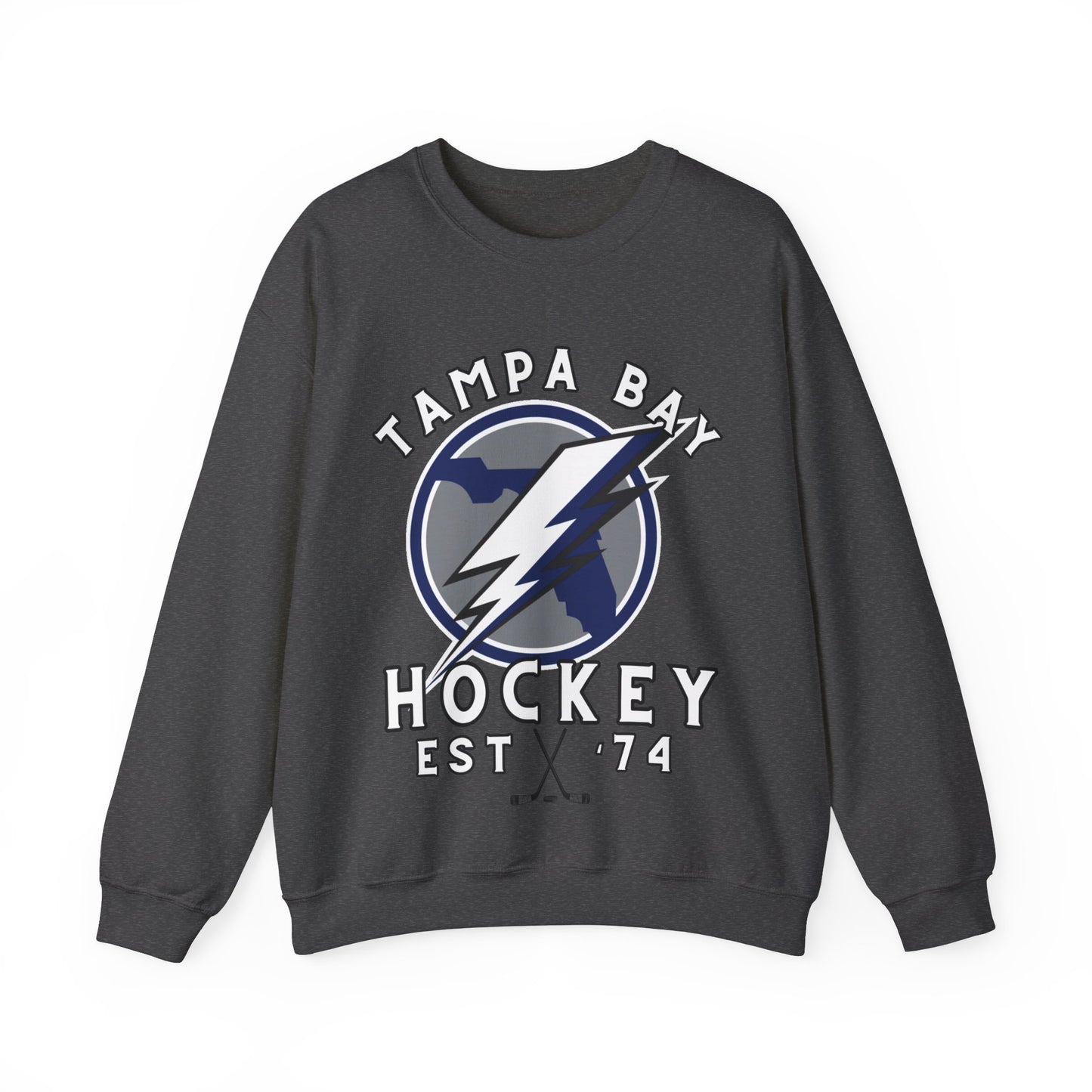 Tampa Sweatshirt - Lightening Hockey Sweatshirt - Retro Tampa Hockey Crewneck - Ice Hockey Sweatshirt - Vintage Tampa Sweatshirt Playoff Gear