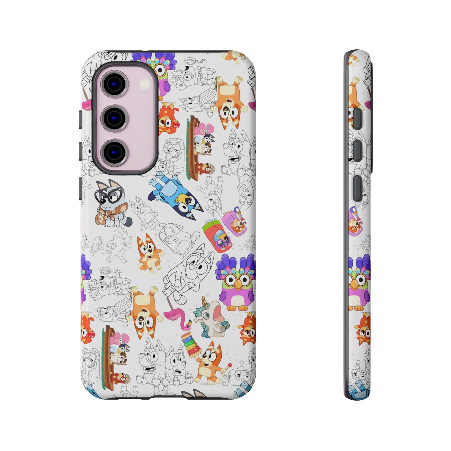 Bluey Muffin Bingo Phone Case Android Janet and Rita Grannies Grouchy Granny Unicorse