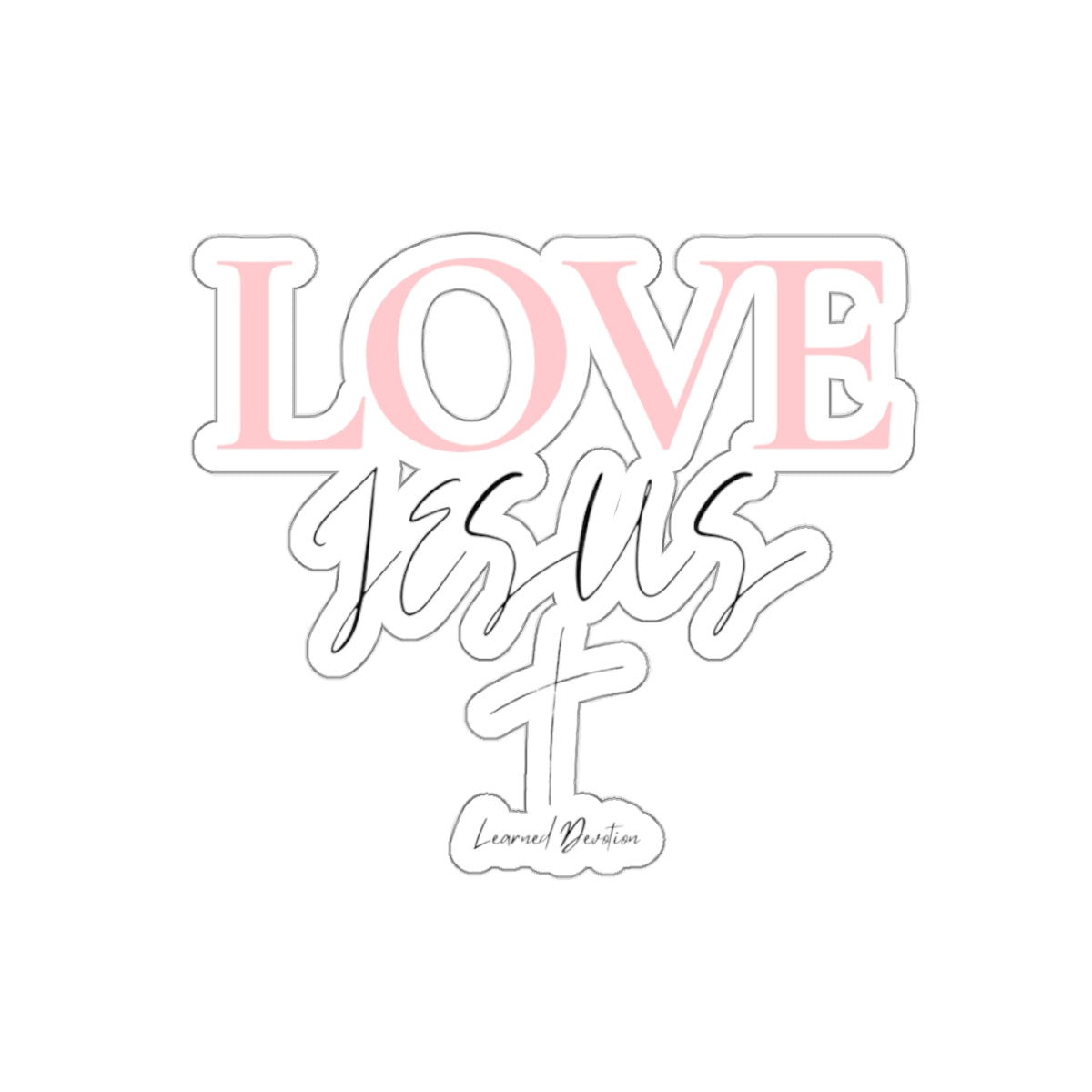 Love Jesus Sticker