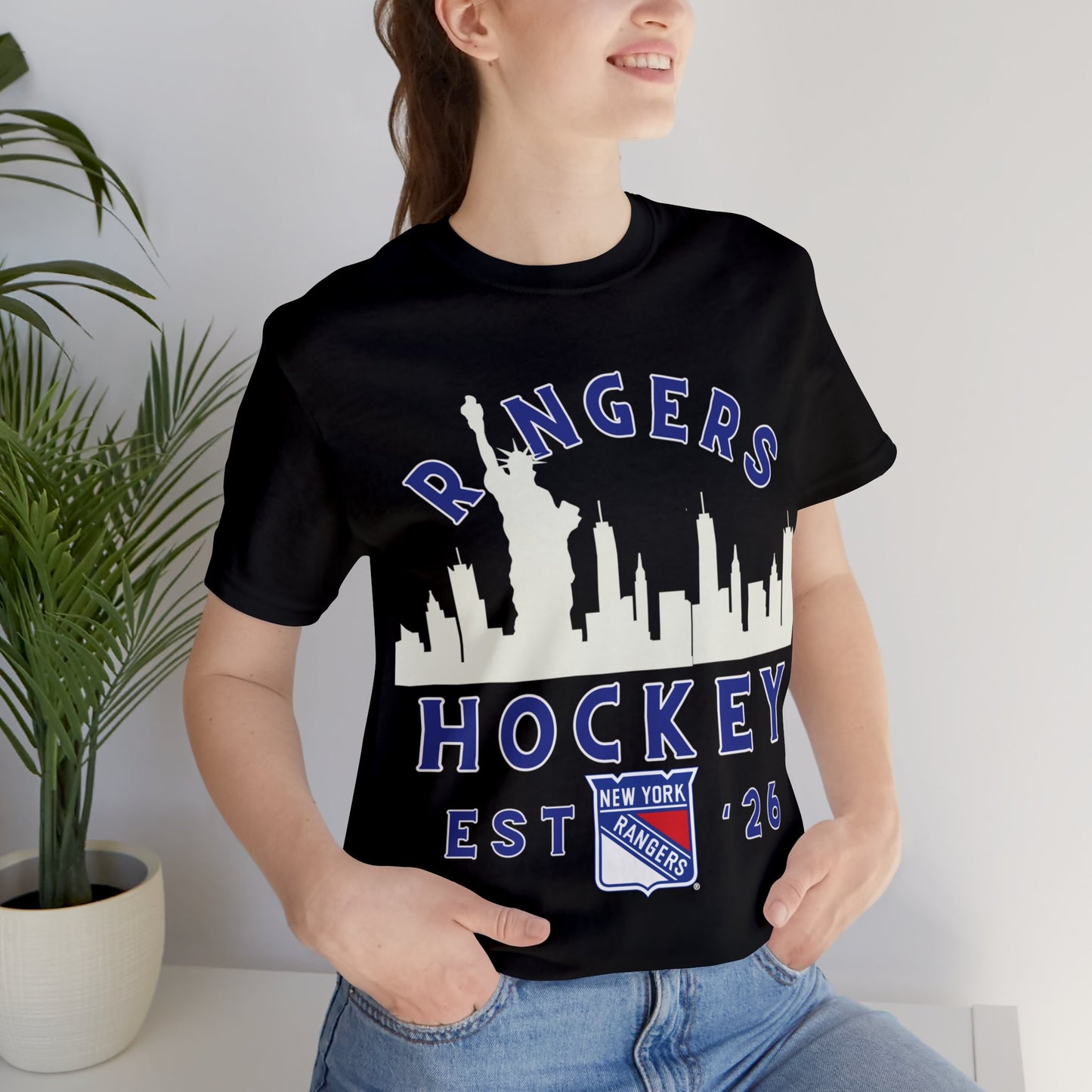 Rangers Hockey Tee, NY Hockey Shirt, Rangers Retro Hockey Sweatshirt, NY Fan Gear, Rangers Vintage Hoodie