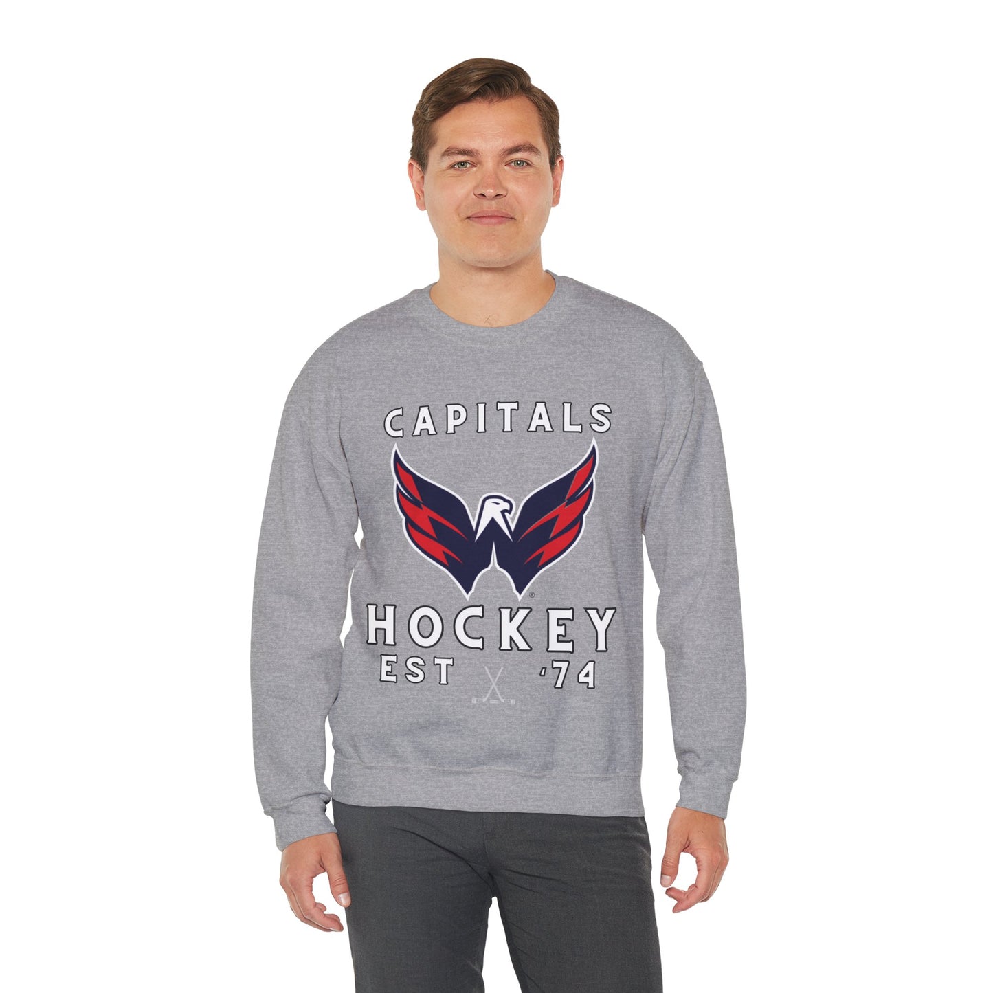 Capitals Hockey Sweatshirt, Washington DC Hockey Shirt, Capitals Retro Hockey Sweatshirt, Throwback Capitals Gear, NHL Hoodie