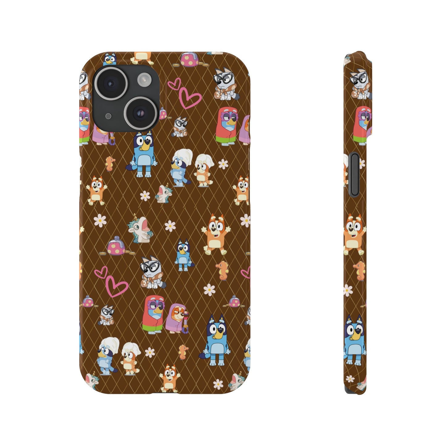 Copy of  Bluey Bingo Phone Case, iPhone Bluey Characters, Muffin Grannies Beach Phone Case