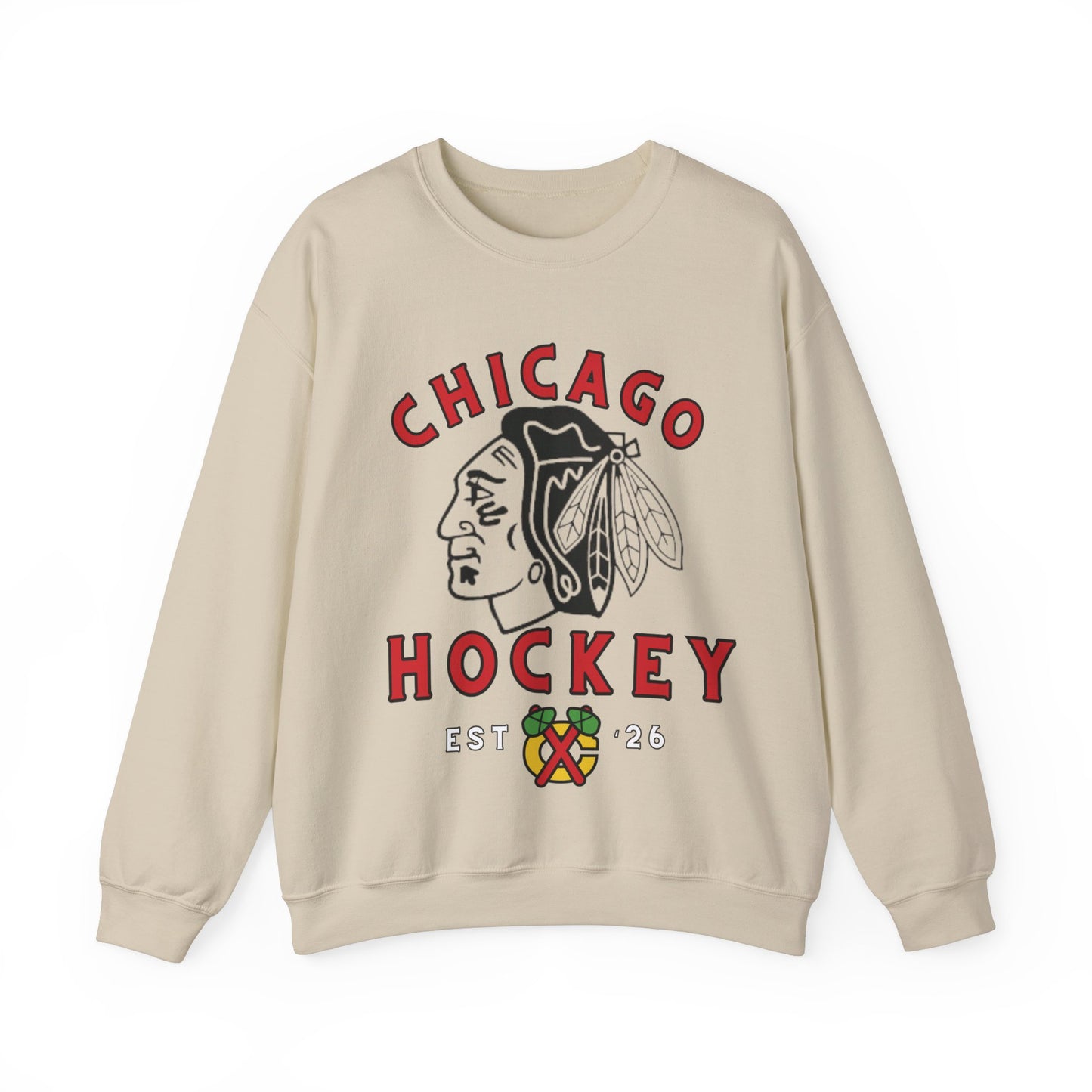 Blackhawks Hockey Sweatshirt, Chicago Hockey Shirt, Blackhawks Retro Hockey Sweatshirt, Chicago Fan Gear, NHL Hoodie