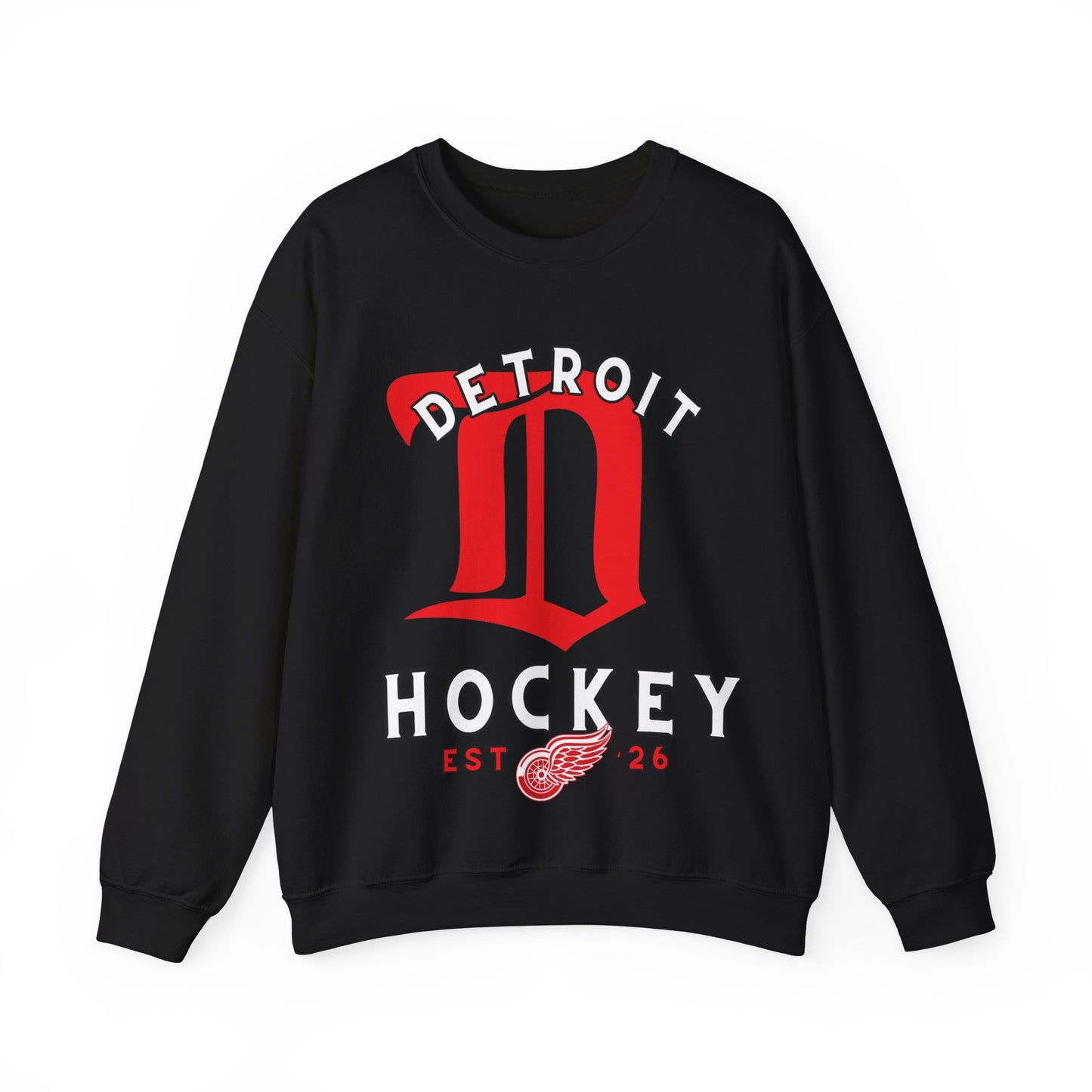 Detroit Red Wings Hockey Sweatshirt, Detroit Hockey Shirt, Red Wings Retro Hockey Sweatshirt, Detroit Fan Gear, NHL Hoodie