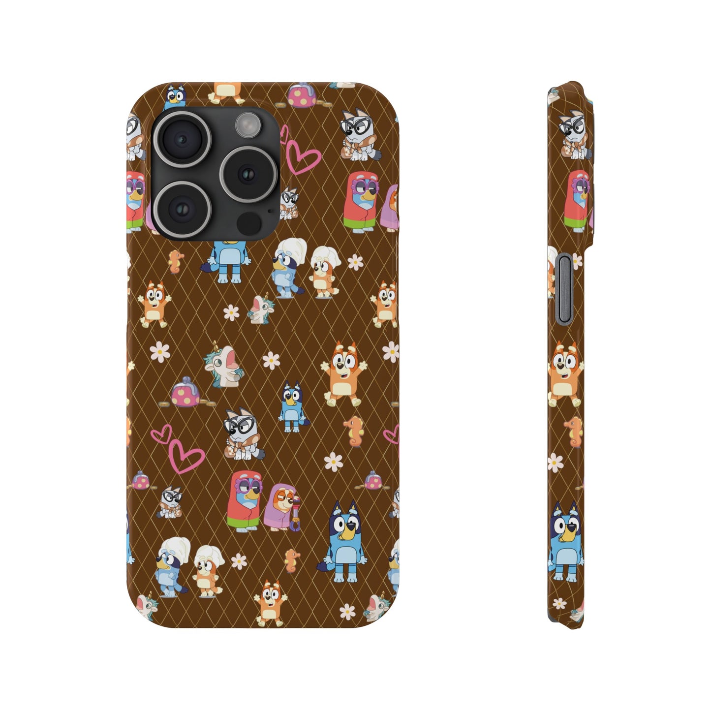 Copy of  Bluey Bingo Phone Case, iPhone Bluey Characters, Muffin Grannies Beach Phone Case