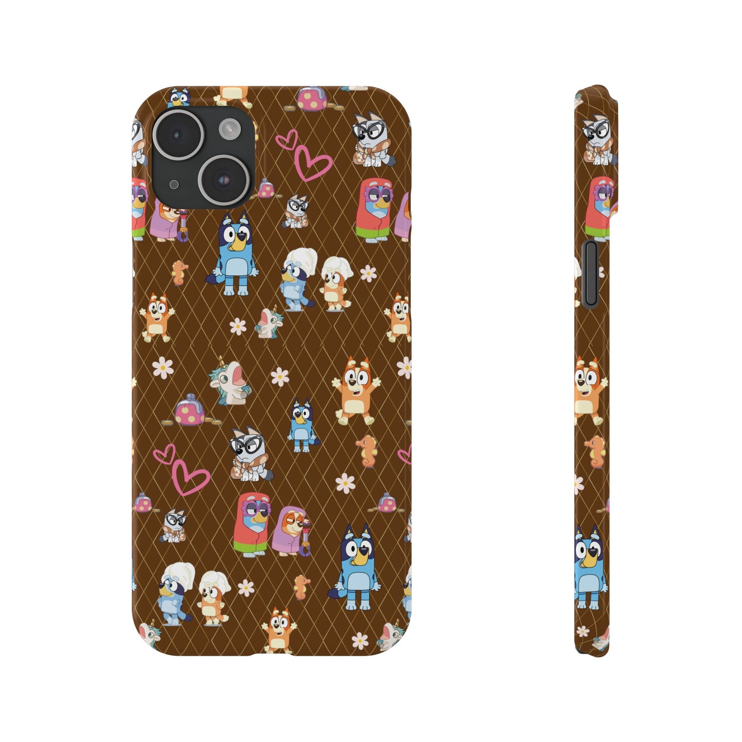 Copy of  Bluey Bingo Phone Case, iPhone Bluey Characters, Muffin Grannies Beach Phone Case