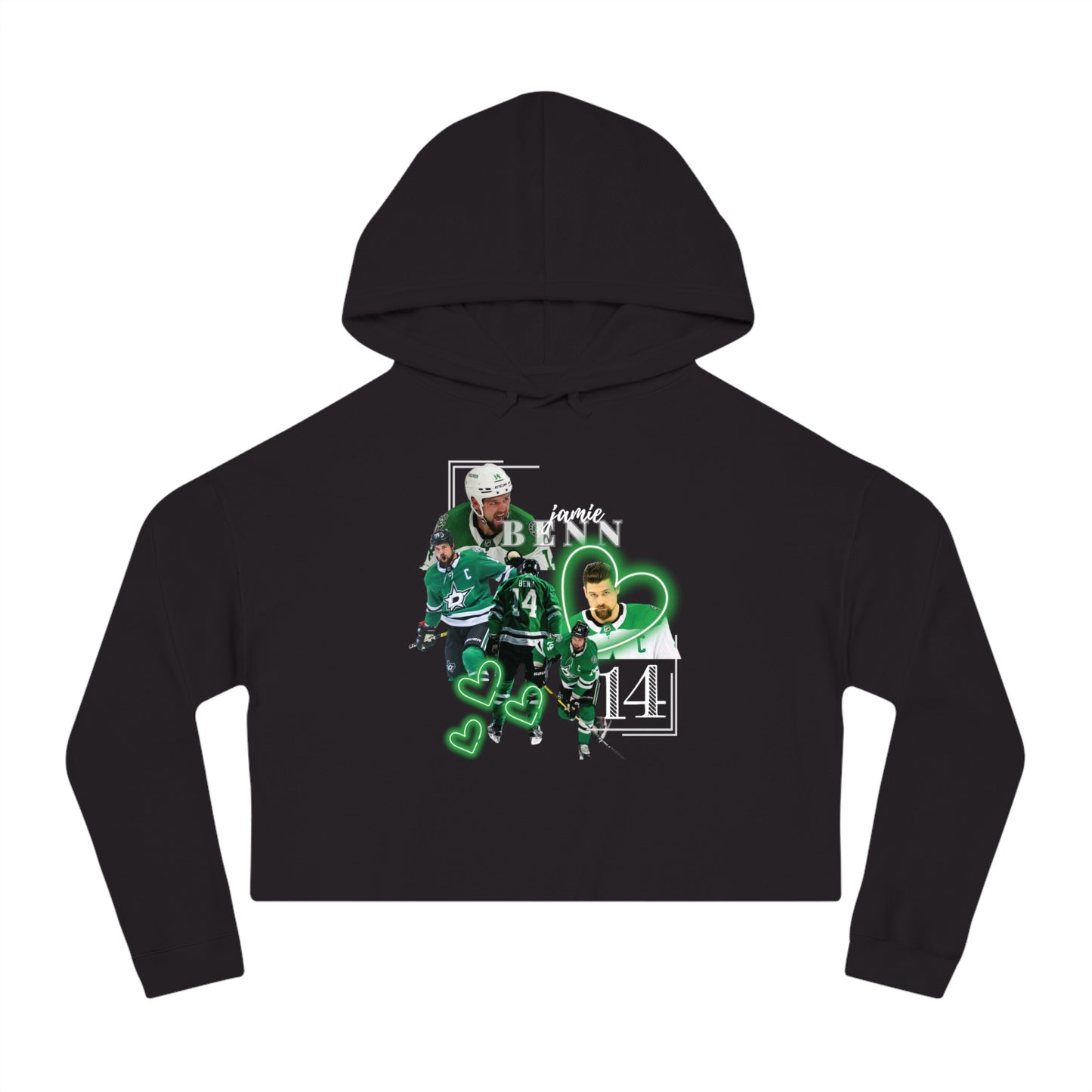 Jamie Benn Dallas Cropped Sweatshirt - Dallas Hockey Sweatshirt - Retro Dallas Hockey Crewneck - Ice Hockey Sweatshirt - Vintage Dallas Sweatshirt Playoff Gear