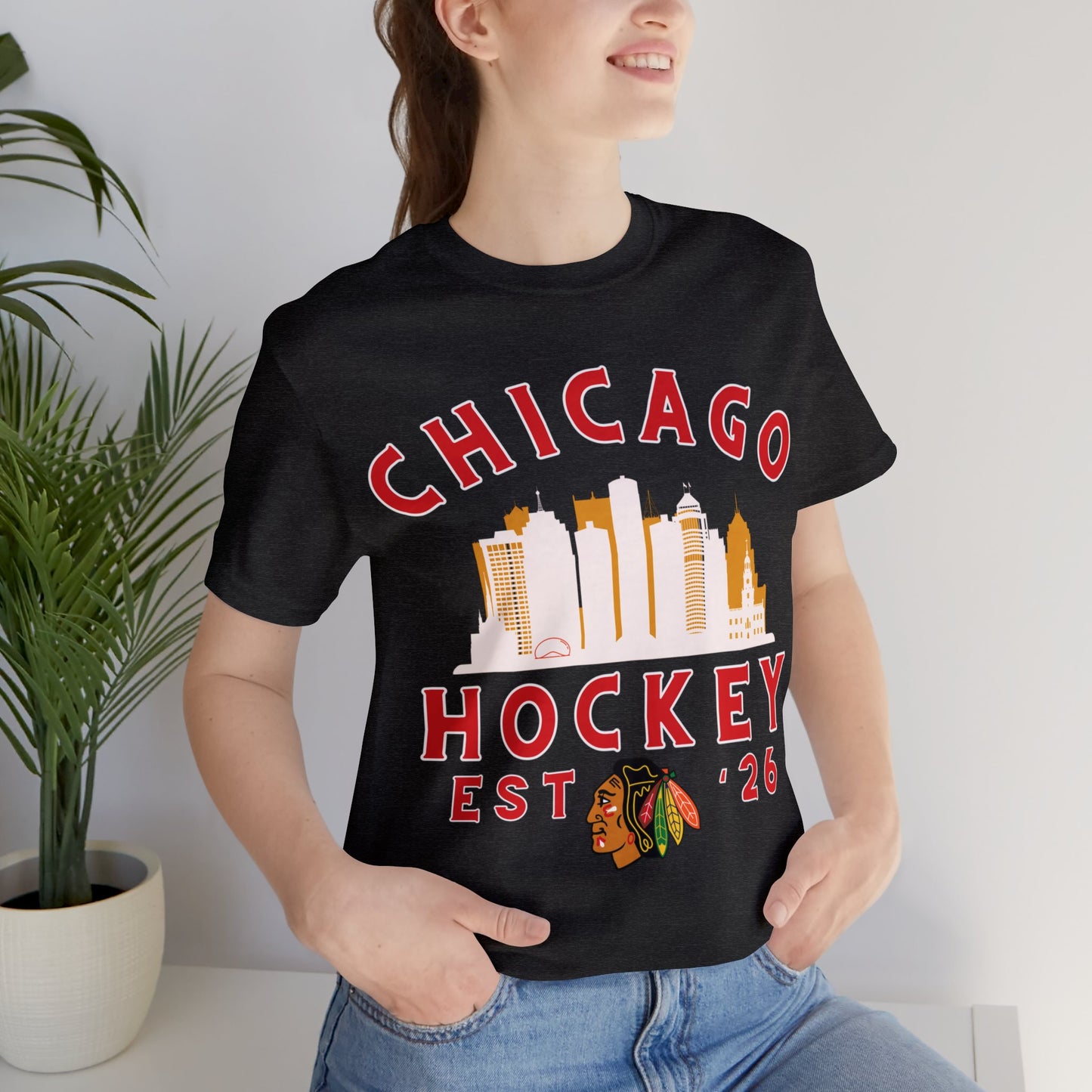 Blackhawks Hockey Tee, Chicago Hockey Shirt, Blackhawks Retro Hockey Sweatshirt, Chicago Fan Gear, Chicago NHL Hoodie