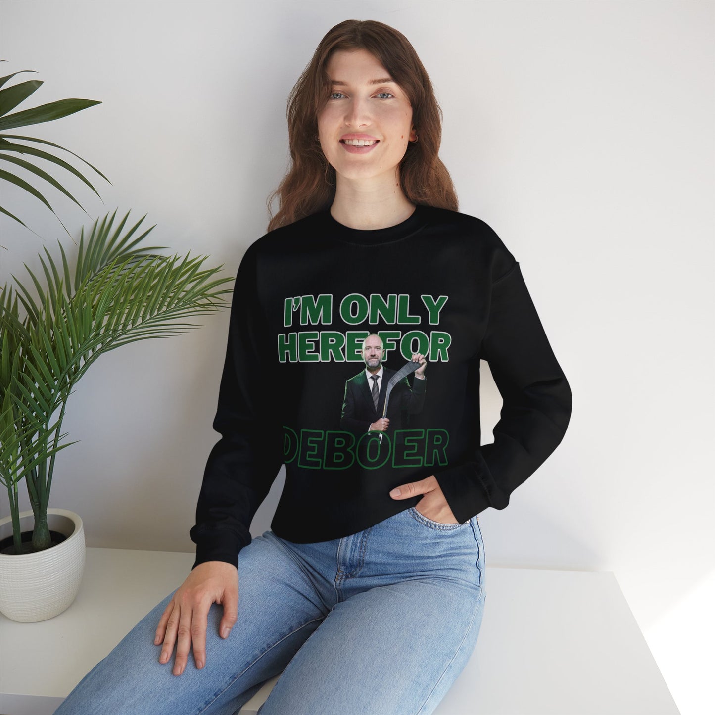 Deboer Sweatshirt - Dallas Hockey Sweatshirt - Retro Dallas Hockey Crewneck - Ice Hockey Sweatshirt - Vintage Dallas Sweatshirt Playoff Gear