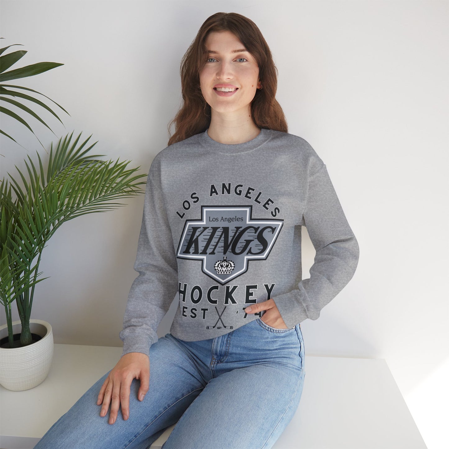 LA Kings Sweatshirt, LA Kings Hockey Shirt, Kings Retro Hockey Sweatshirt, Throwback Kings Gear, NHL Hoodie