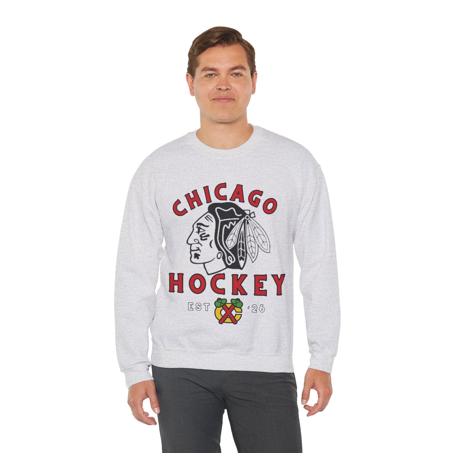 Blackhawks Hockey Sweatshirt, Chicago Hockey Shirt, Blackhawks Retro Hockey Sweatshirt, Chicago Fan Gear, NHL Hoodie