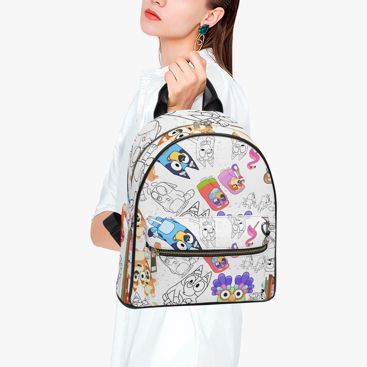 Bluey Bingo Grannies All Over Printed PU Backpack Chattermax Unicorse