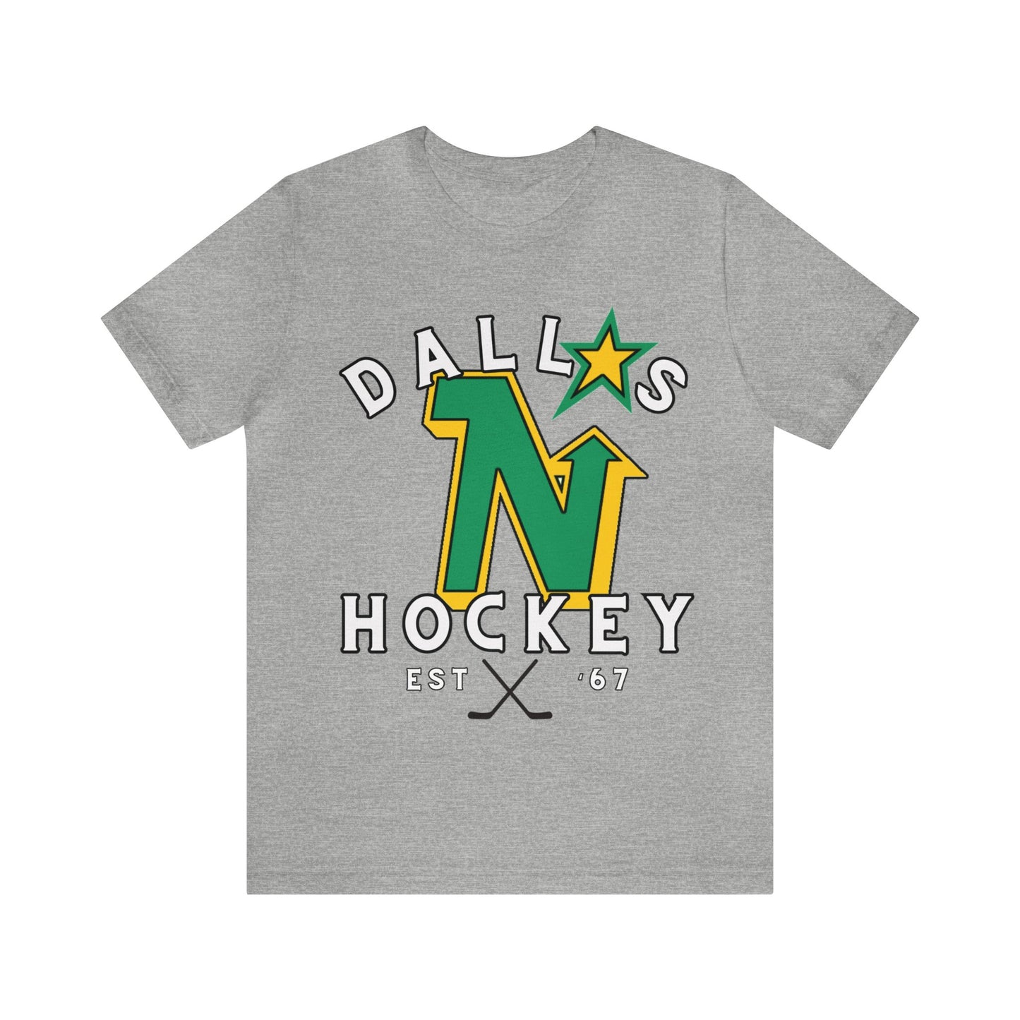 Throwback Dallas Stars Tee - Dallas Hockey Jersey Tshirt - Retro Dallas Hockey Tee - Ice Hockey- Vintage Dallas Tee Playoff Gear