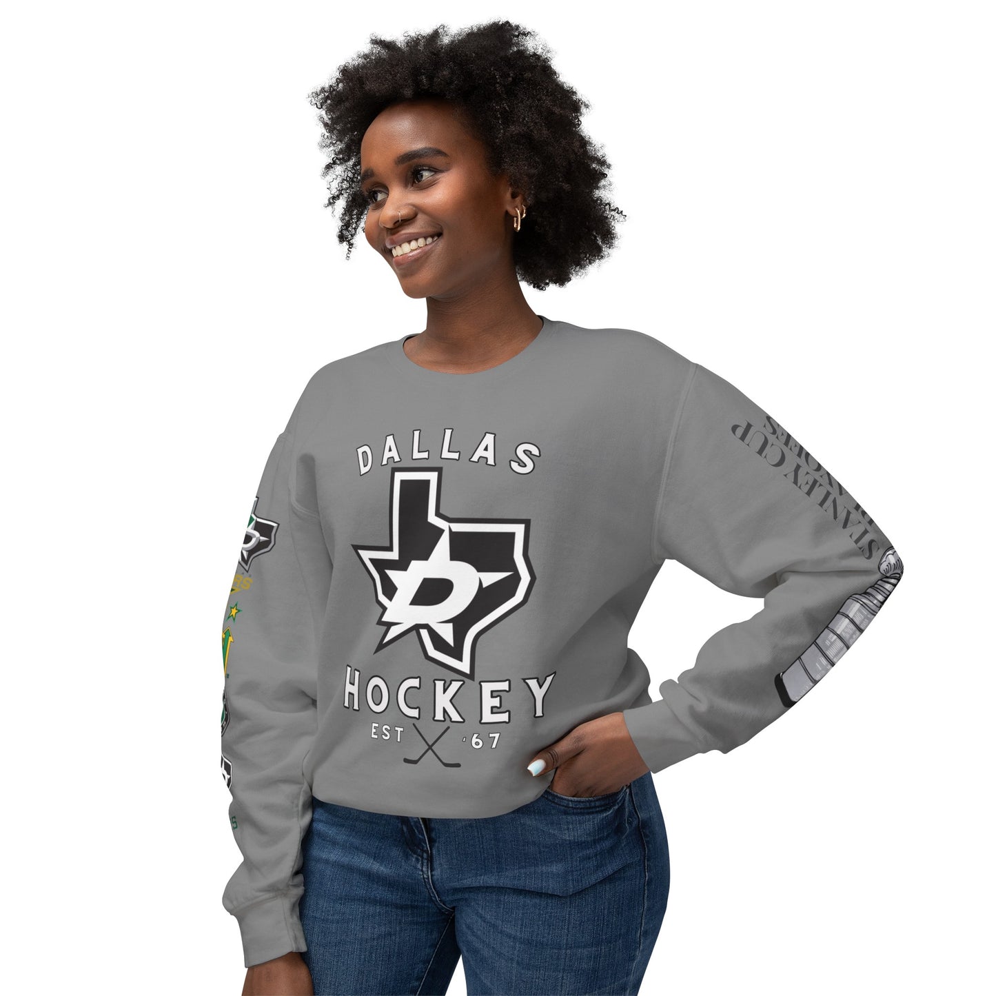 Dallas Stars Hockey Stanley Cup Playoffs Crewneck Tee Sweatshirt Stars Hockey Gear