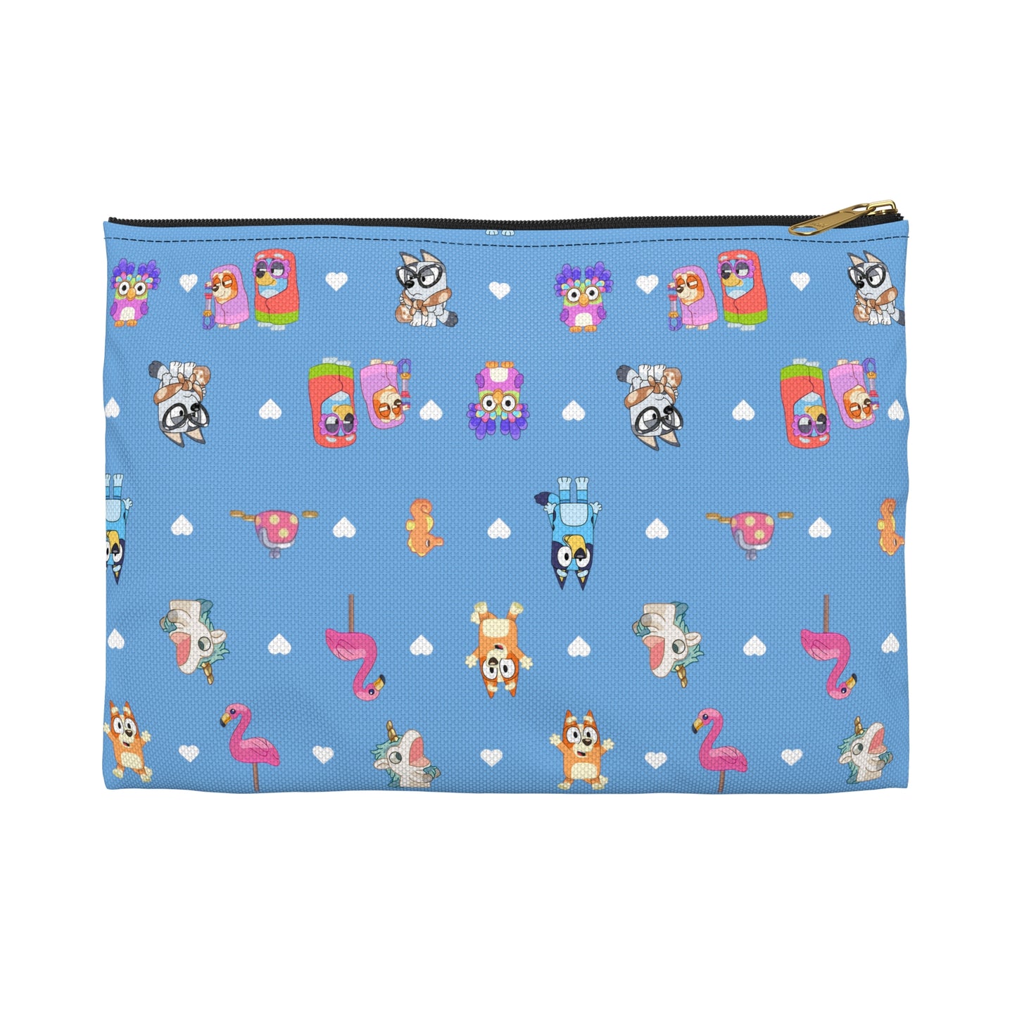 Rita and Janet Bingo Bluey Travel Case, Bluey Accessory Pouch, Bingo Make Up Bag, Bingo and Bluey Back To School Pouch