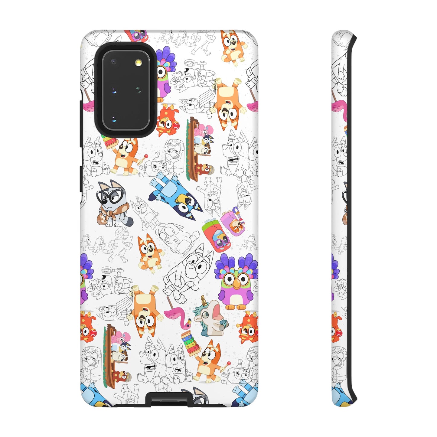 Bluey Muffin Bingo Phone Case Android Janet and Rita Grannies Grouchy Granny Unicorse