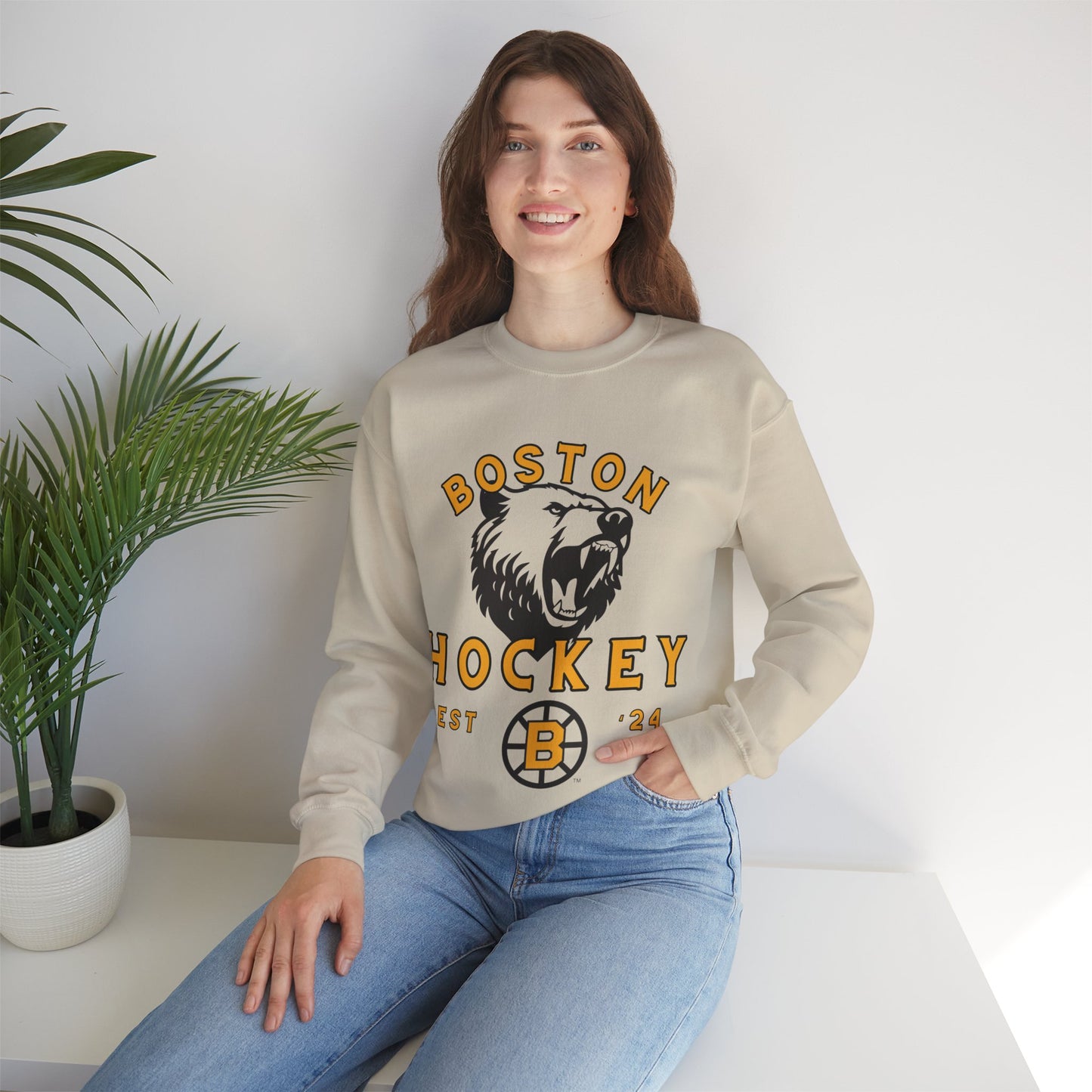 Bruins Hockey Sweatshirt, Boston Hockey Shirt, Bruins Retro Hockey Sweatshirt, Boston Fan Gear, Bruins Hoodie