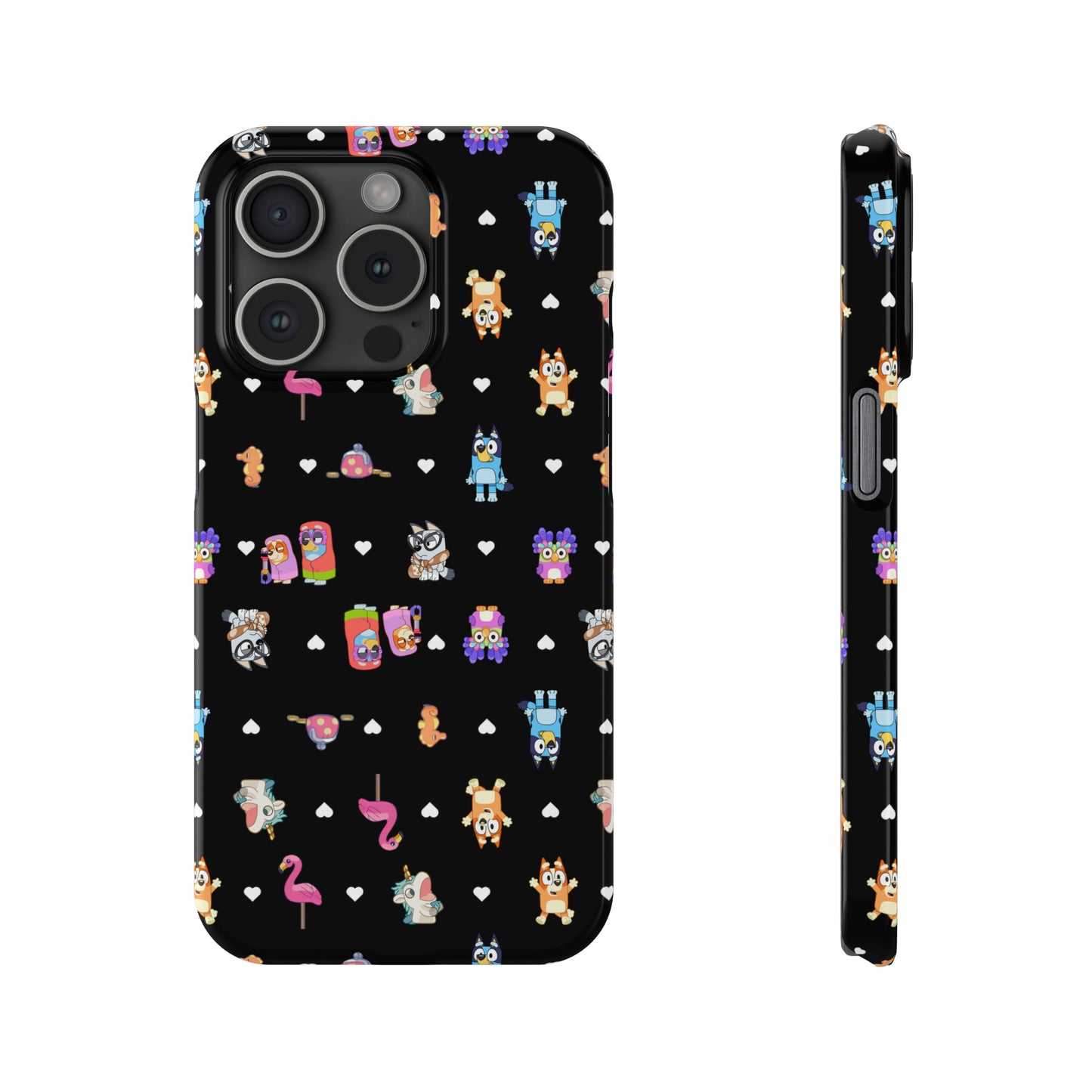 Janet and RIta Chicc Bluey and Bingo Phonecase, iPhone Bluey Characters, Muffin Grannies Unicorse Phone Case