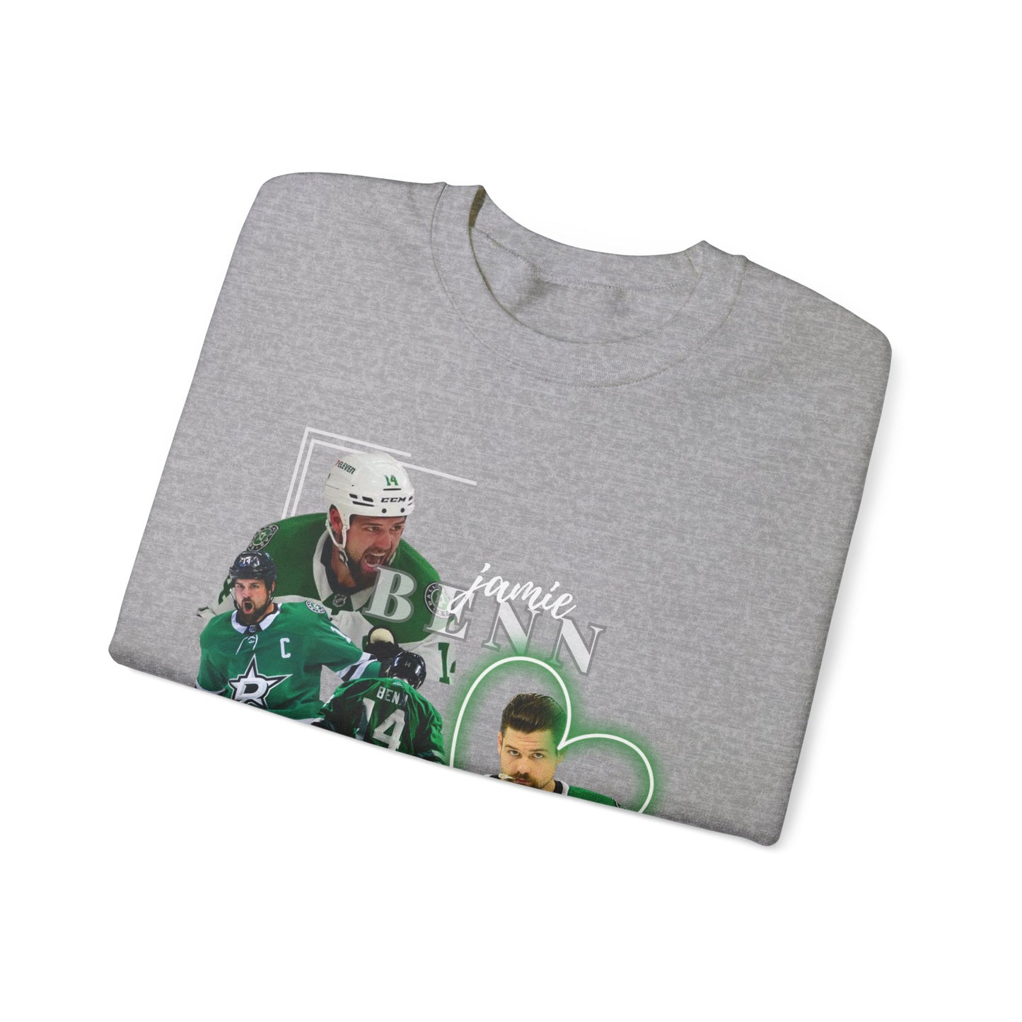 Jamie Benn Vintage Dallas Sweatshirt, Dallas Stars Distressed Crewneck, Benn 14, Stars, Men and Womens Sweatshirt, Unisex Fit