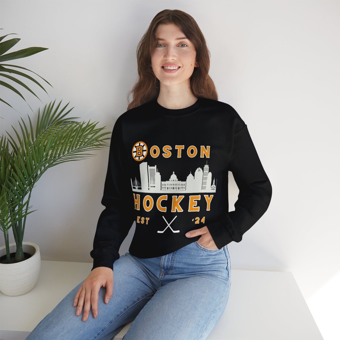 Bruins Hockey Sweatshirt, Boston Hockey Shirt, Bruins Retro Hockey Sweatshirt, Boston Fan Gear, Bruins Hoodie