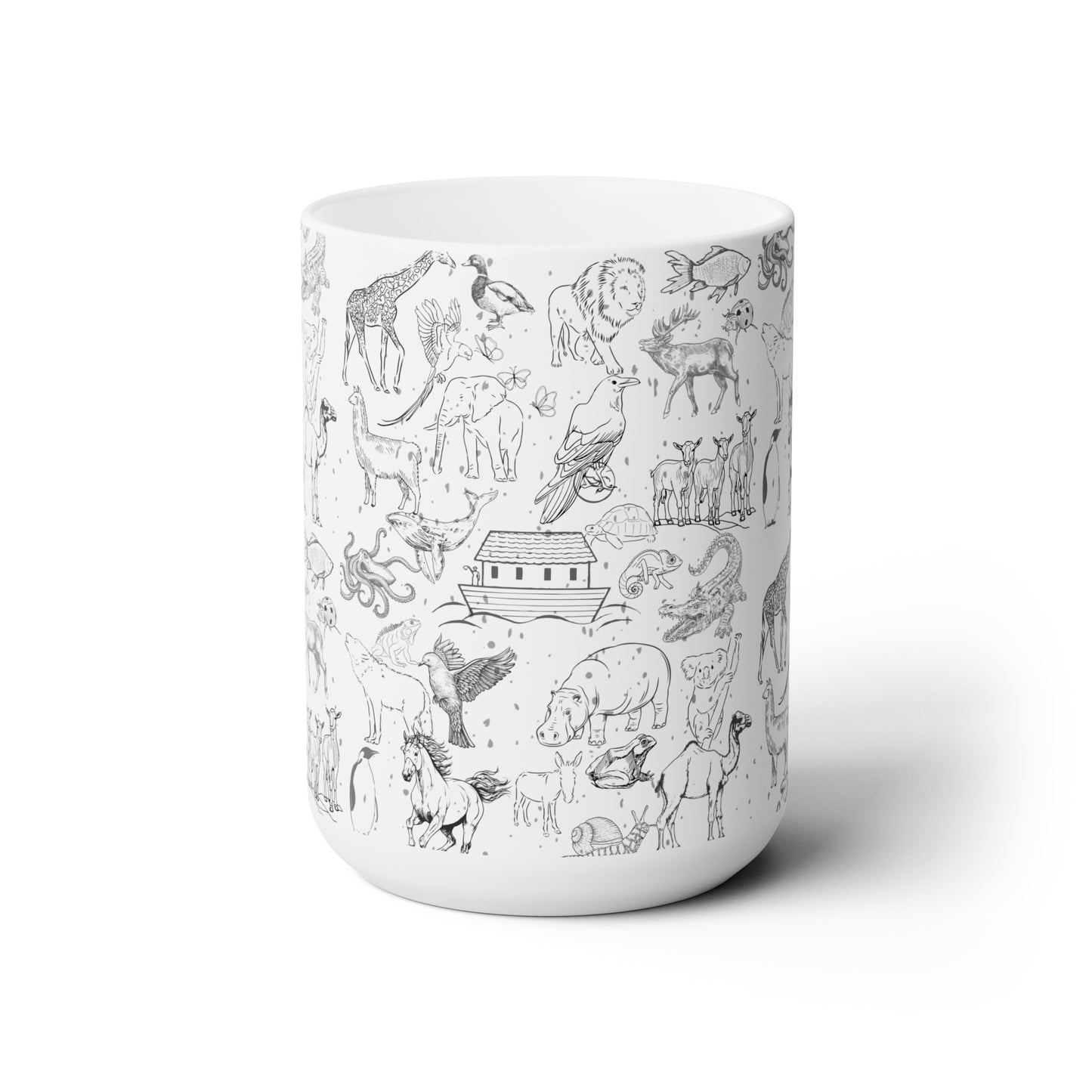 Noah's Ark Ceramic Mug 15oz