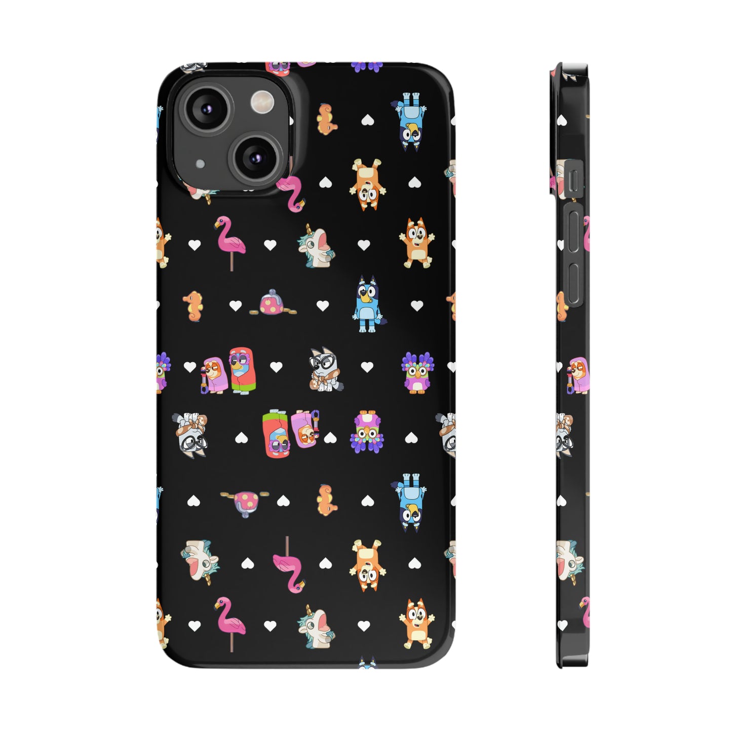 Janet and RIta Chicc Bluey and Bingo Phonecase, iPhone Bluey Characters, Muffin Grannies Unicorse Phone Case