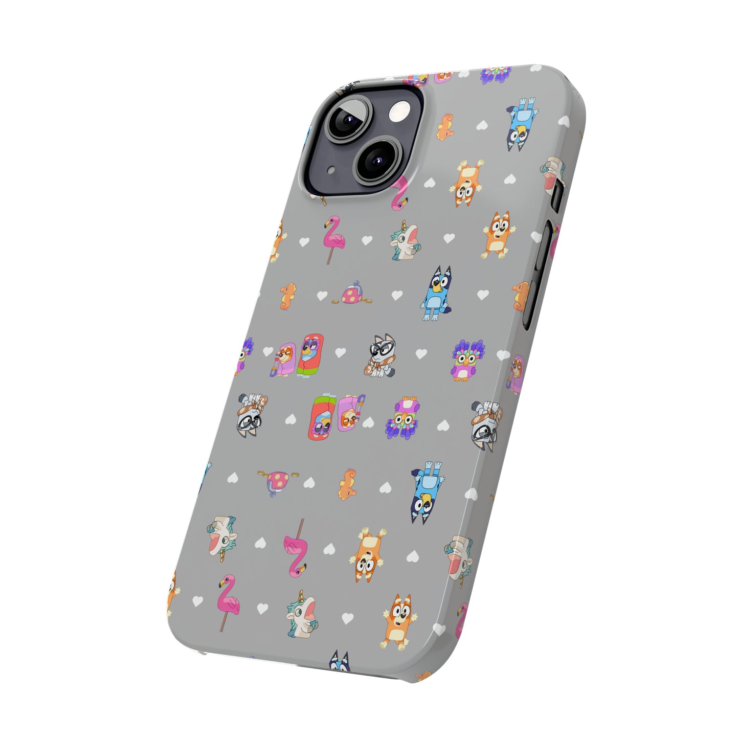 Chicc Bluey and Bingo Phonecase, iPhone Bluey Characters, Muffin Grannies Unicorse Phone Case