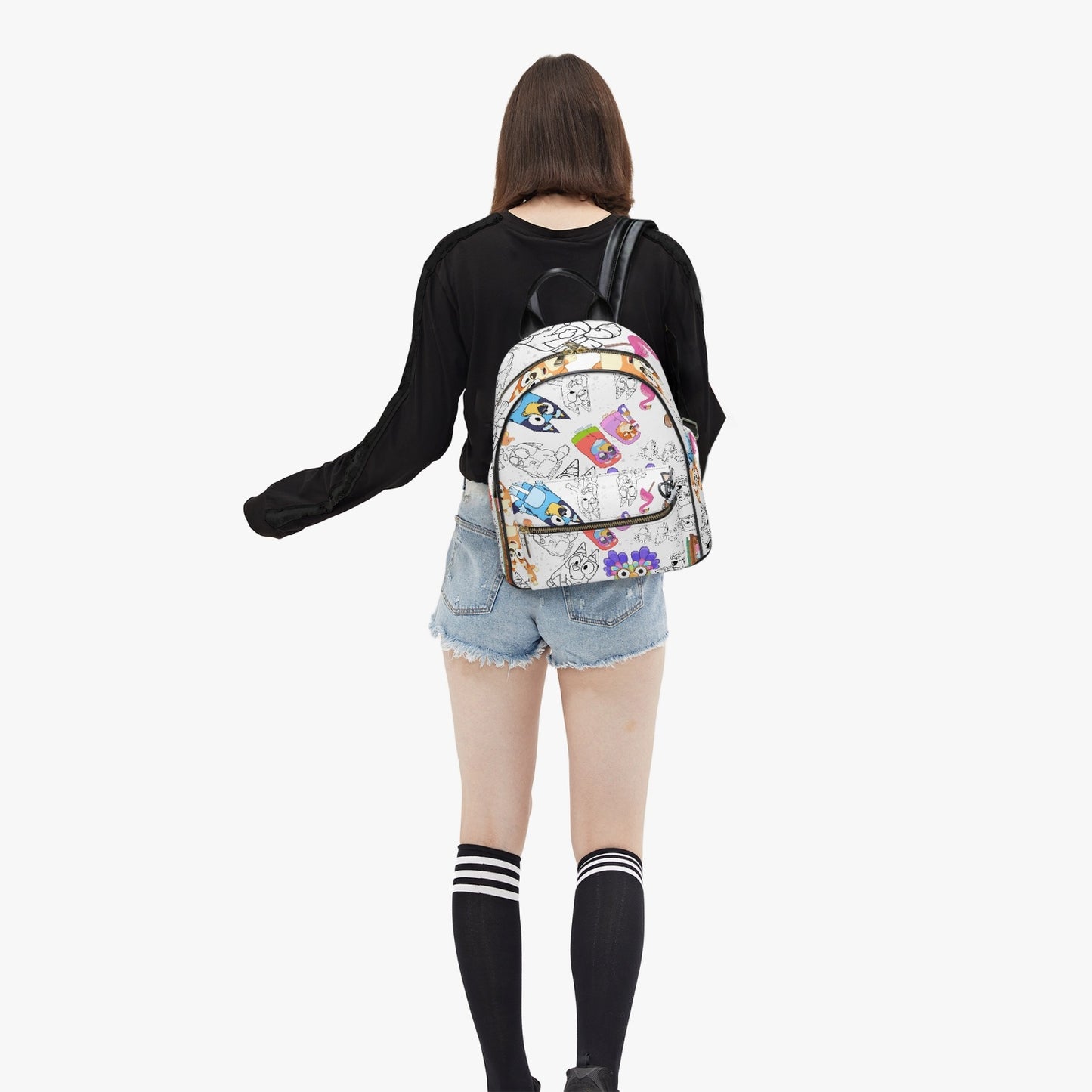 Bluey Bingo Grannies All Over Printed PU Backpack Chattermax Unicorse