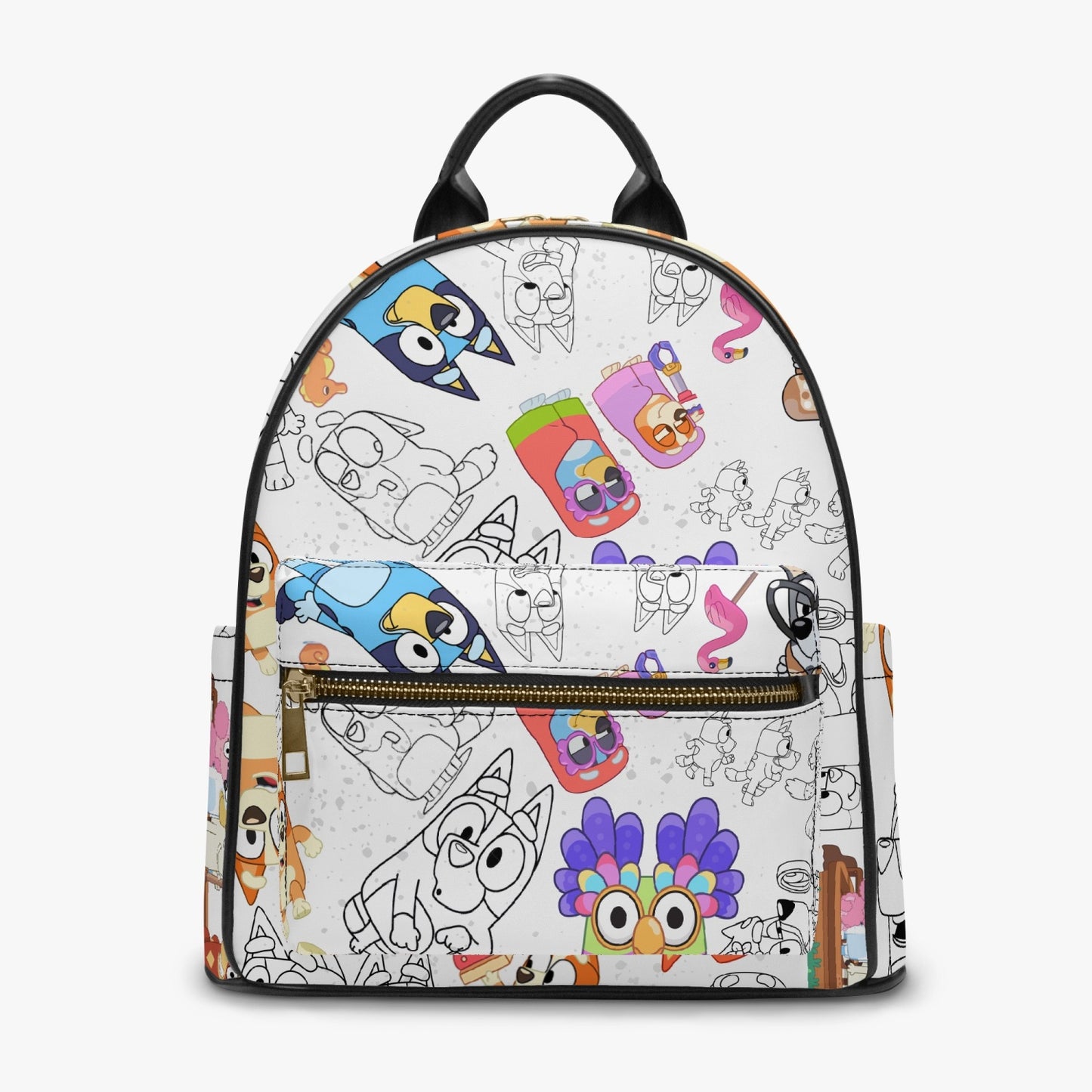 Bluey Bingo Grannies All Over Printed PU Backpack Chattermax Unicorse